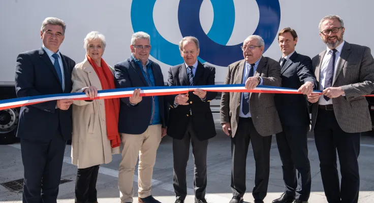 Inauguration de l'extension du site de transport STEF de Donzenac
