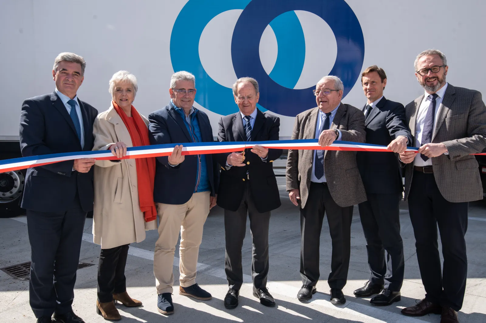 Inauguration de l'extension du site de transport STEF de Donzenac